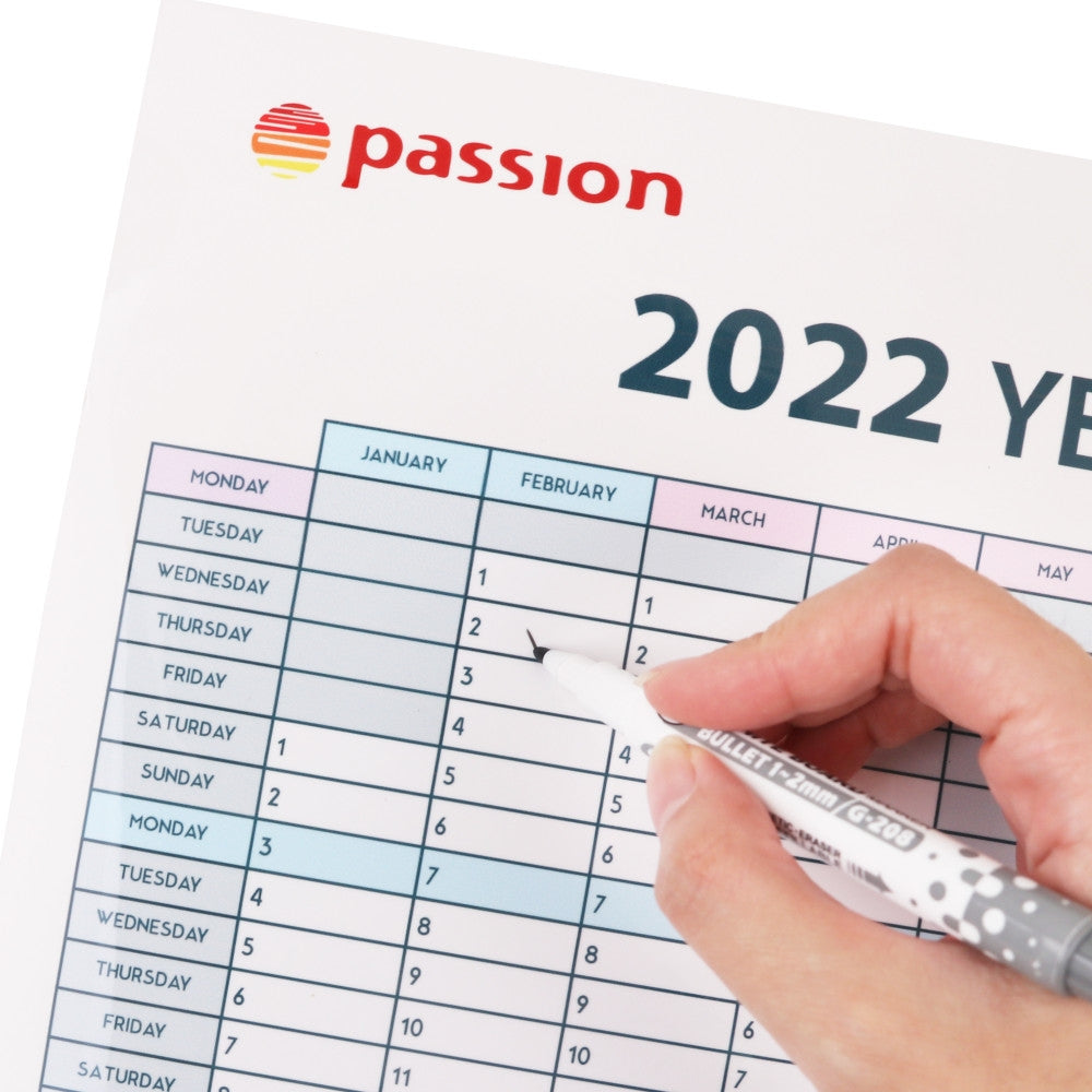 Custom Branded Erasable Magnetic Calendars In Use