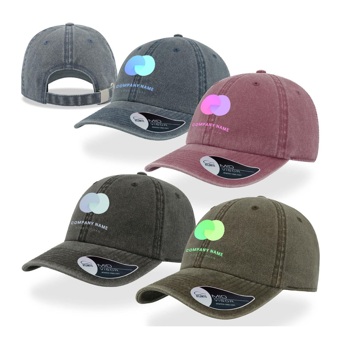 Hippie 6 Panel Caps Custom Branded
