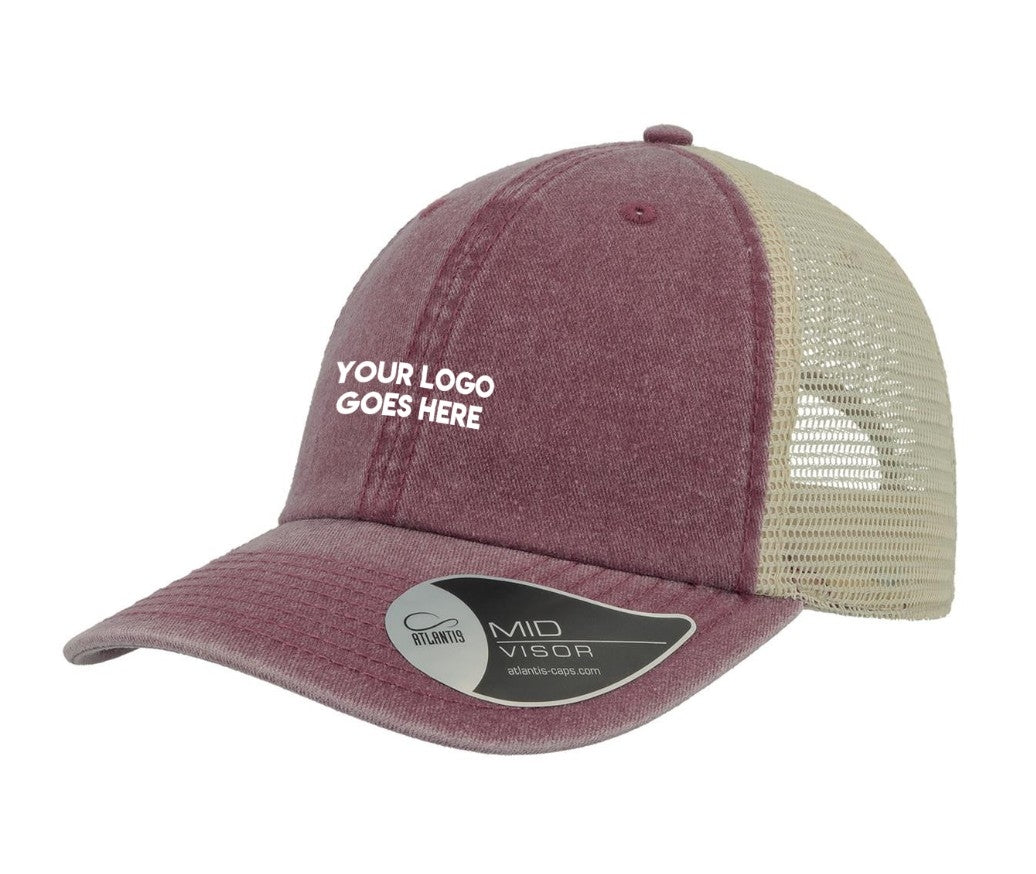 Promotional Vintage Style Trucker Hats - Main Image