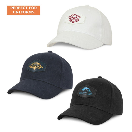 Corporate Colour Caps With Logo Patches