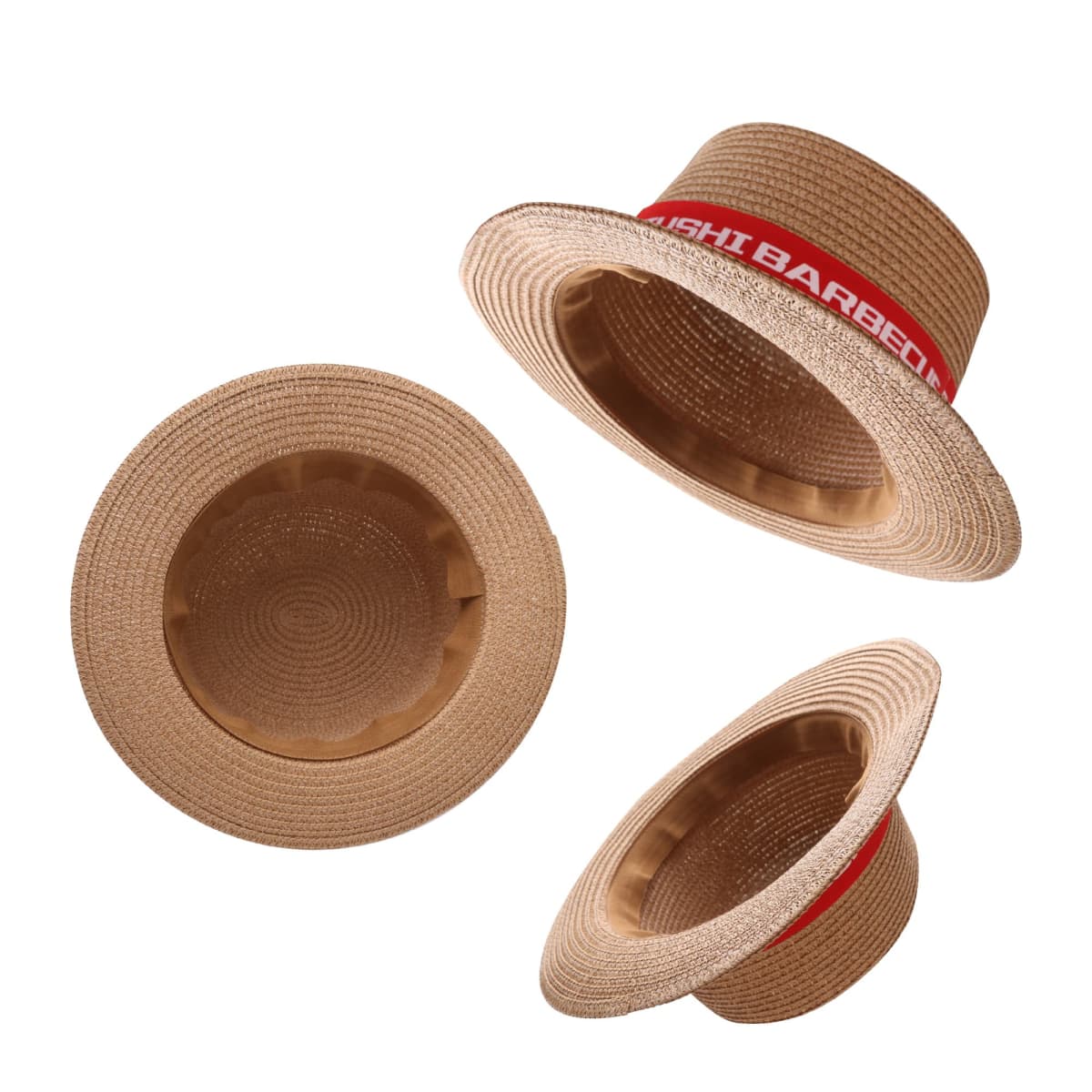 Straw Hat with Ribbon