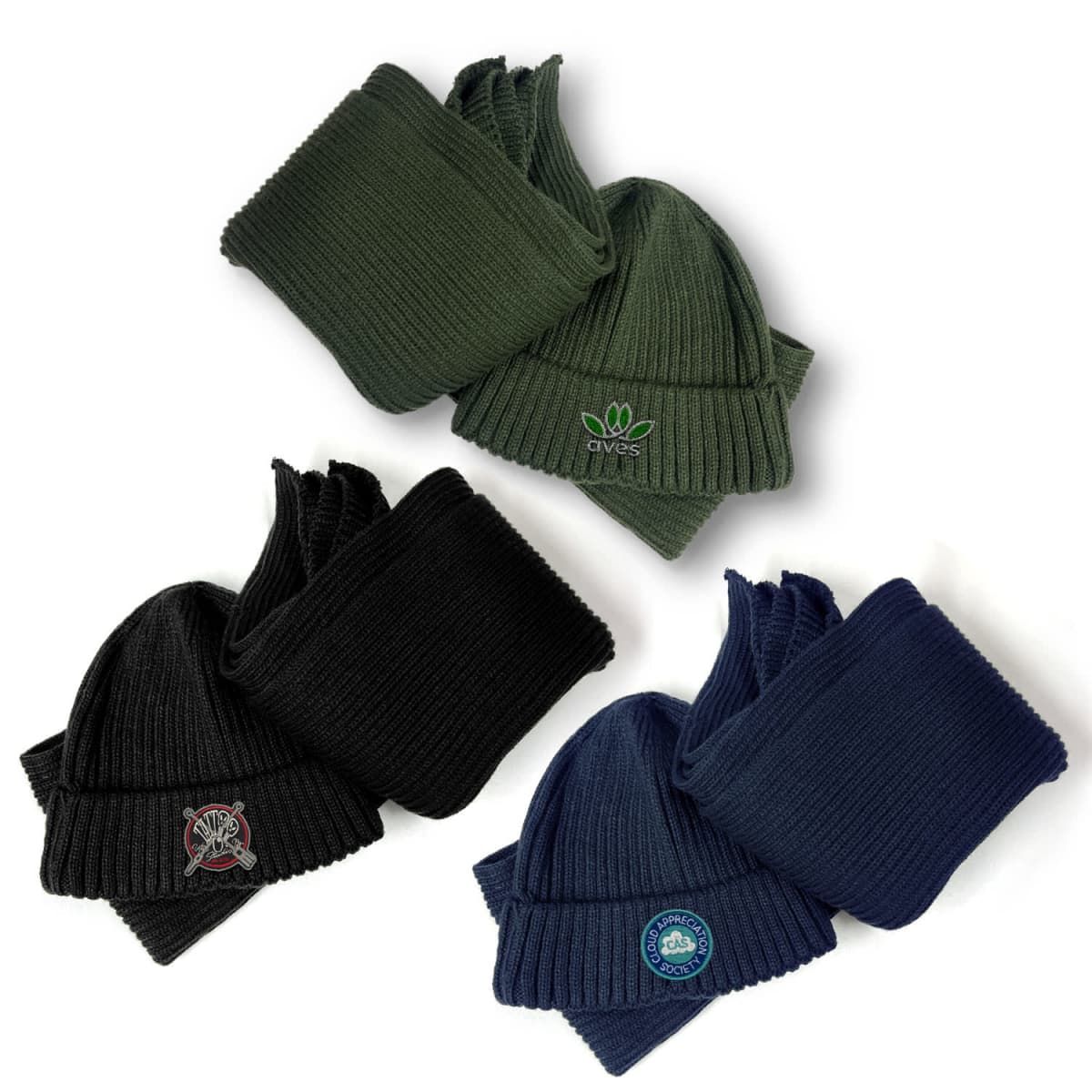 Acrylic Scarf and Beanie Set