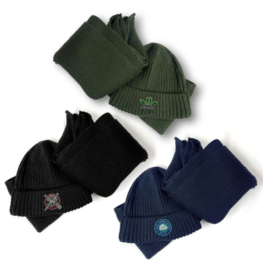 Acrylic Scarf and Beanie Set