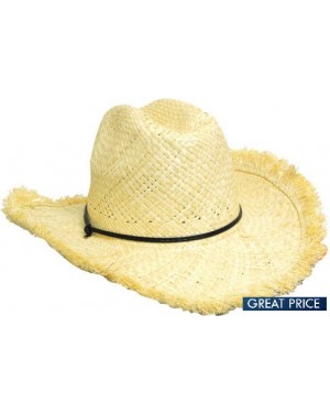 Cowboy Hat with Frayed Edge