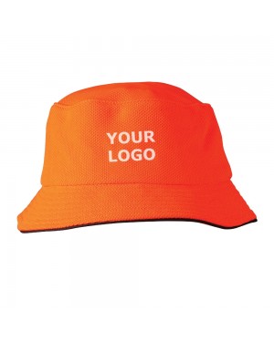 Mesh Bucket Hats Logo Decorated